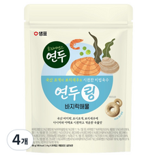 샘표 연두링 바지락해물 20p, 80g, 4개