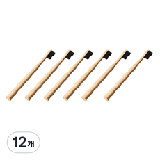 디에닐 제로웨이스트 대나무 칫솔, 12개, 1개입