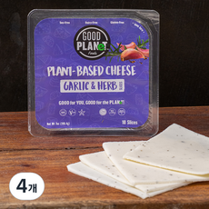 굿플래닛 갈릭&허브 슬라이스 비건 모조치즈, 198.4g, 1개입, 4개