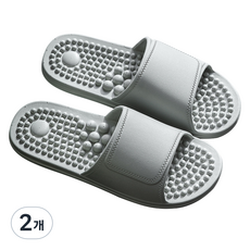 통근창고 지압 슬리퍼 260~265mm, 2개, 그레이