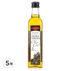 팔레르모 엑스트라버진 올리브오일, 500ml, 5개