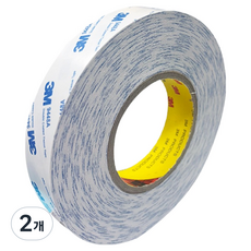 3M Scotch 3M 不織布雙面膠帶 9448A 25mm x 50m, 2個
