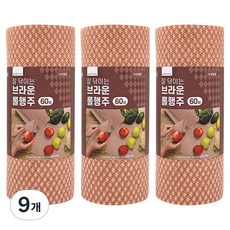 youhouse 好擦拭的棕色捲筒抹布, 9個, 60入