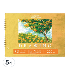 DOOSUNG PAPER Art Prince 繪圖線圈素描本 220g D03, 5個, 25張, 8開