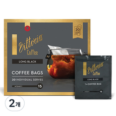비토리아 커피백 롱 블랙, 5.7g, 20개입, 2개
