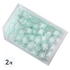 KEYMING 糖果色圖釘 淺藍色, 80入, 2個