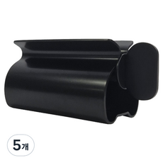 월드크린 스텐 치약짜개, 블랙, 5개