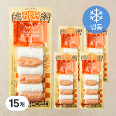 쿠즈락 소스담은 소떡소떡 달고나맛 (냉동), 134g, 15개