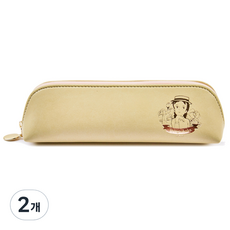 플라잉웨일즈 빨강머리앤 데일리 펜슬 파우치, BEIGE, 2개