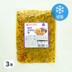 데이주스 패션프루트 청 (냉동), 1kg, 3개
