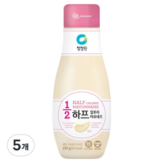 청정원 하프칼로리 마요네즈, 5개, 290g