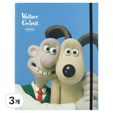 핑크풋 W & G 코넬 미니 바인더 노트 3공, 블루, 3개