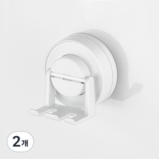 deHUb Sunny Suction 雙人牙刷架, 2個, 陽光白
