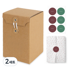 인디케이 아일렛 킵 상자 대 10p + 틴페이퍼 10p + 키트라벨 5p, 혼합색상, 2세트