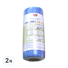 LIVING DUO 多用途抗菌捲筒抹布 藍色, 50件, 2個