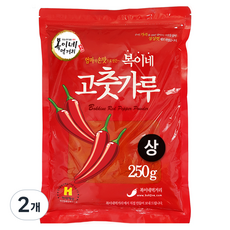 BokineMeokgeori 中國產福伊家辣椒粉 上等普通辣味 辣炒年糕醬用, 250g, 2個