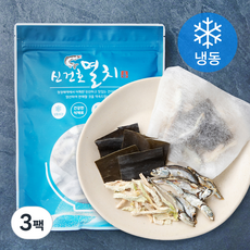 신건호멸치 국내산 3종 통원물 멸치 다시팩 (냉동), 15g, 10개입, 3개