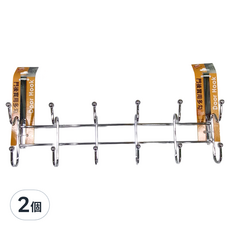 AXIS 艾克思 門後實用多勾, 鐵製 免安裝 方便耐用, 單色, 2個