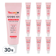 예꼬맘 치카케어 소형치약 1단계, 15g, 30개