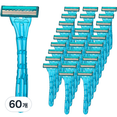 McLife Booster Hotel 一次性剃須刀 藍色, 60個, 1入