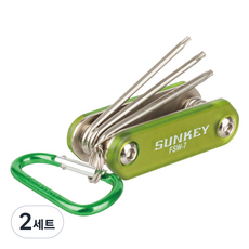 sunkey 可折疊星形扳手 7件組 T5~T15 FSW-7, 2套