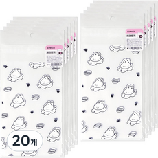 포포팬시 체리토끼 PE 포장팩 대 5p, 혼합색상, 20개