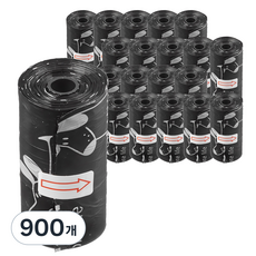 탐사 반려동물 풉백 리필형 배변봉투, 900개, 블랙