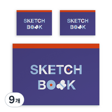 MUE M教育 Mugorang 可撕式繪圖本 3入組, 297 x 210 mm, 40張, 9個