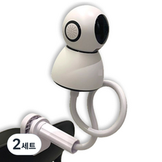 인피샵 각도 조절 홈캠 거치대 + 브라켓 3종 세트, 화이트, 2세트