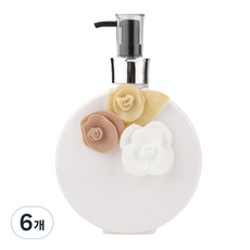 모나홈 로자르 다용도 디스펜서 공병 650ml, 화이트, 6개