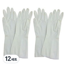 큐트미 니트릴 튼튼한 고무장갑 S 33cm + S 38cm 양쪽착용 세트 MP508, 소(S), 12세트
