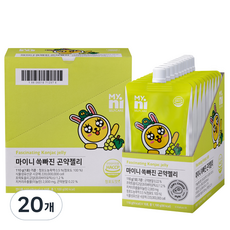 마이니 쏙빠진 곤약젤리 청포도맛, 110g, 20개