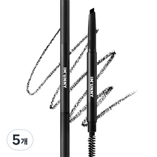 아임유니 디자이닝 아이브로우 펜슬, 06 검정색, 5개