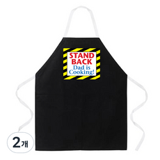 애티튜드에이프런즈 스탠드 백 에이프런, 혼합 색상, 2개