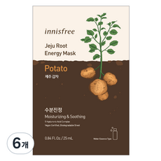이니스프리 제주 루트 에너지 마스크 25ml 감자, 1개입, 6개