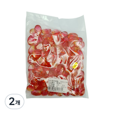 투톤 크리스탈 파츠 100p, 2개, 석류