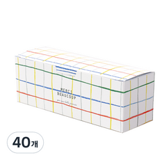 蠟筆橫式迷你盒, 混合色, 40個