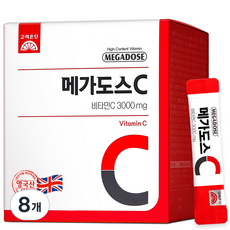 메가도스 비타민C 3000mg, 180g, 8개