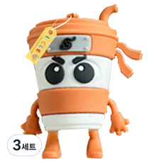 아이끌레 이탈리안 브레인롯 피규어 카푸치노 아사시노+스트랩 키링세트, 3세트