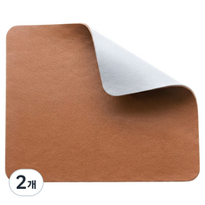 우현더넥스트 양면 2가지 컬러 대형 마우스 패드 30 x 24 cm, 브라운, 2개
