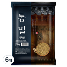 오리지널그레인 미국산 통밀, 3kg, 6개