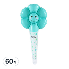 마켓감성 데이지 풍선막대, 블루, 60개