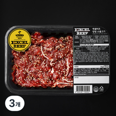 엑셀비프 양념 소불고기, 500g, 3개