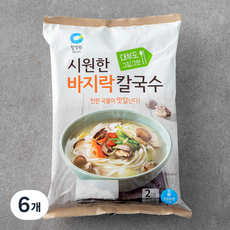 대상 바지락칼국수 2인분, 366g, 6개