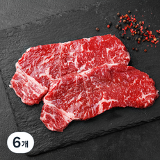생생한우 1등급 채끝 구이용 (냉장), 200g, 6개