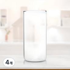 마카 내열유리 컵 500ml, 4개