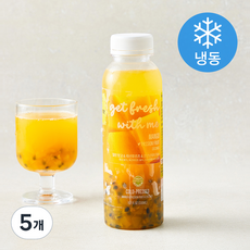 TS푸드 얼린 망고 패션후르츠 주스 (냉동), 5개, 330ml
