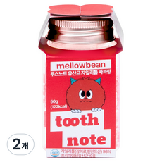 투스노트 유산균 자일리톨 캔디 사과향, 50g, 2개