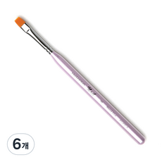 화홍 젤네일 브러쉬 Short Flat 36, 혼합색상, 6개