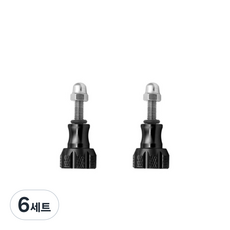 SHOOT 고프로 알루미늄 숏 스크류 나비 나사 2p, 6세트